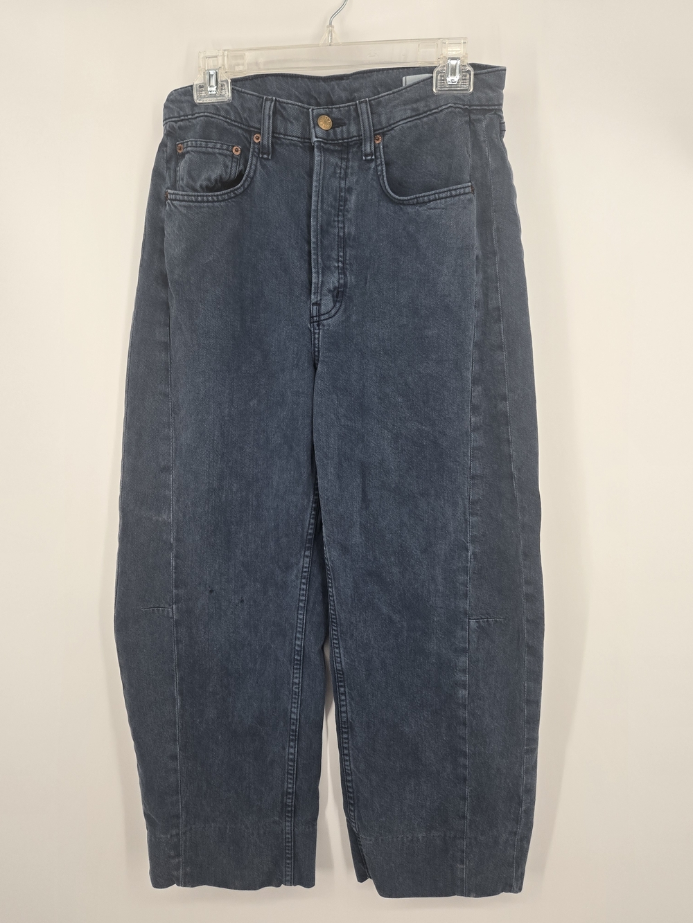 B SIDES Navy Wide-Leg High-Rise Jeans 28 Waist (7589)
